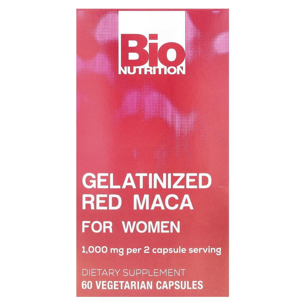 Women's Gelatinized Red Maca, Veggie Capsules 60 (500Mg Per Capsule)
