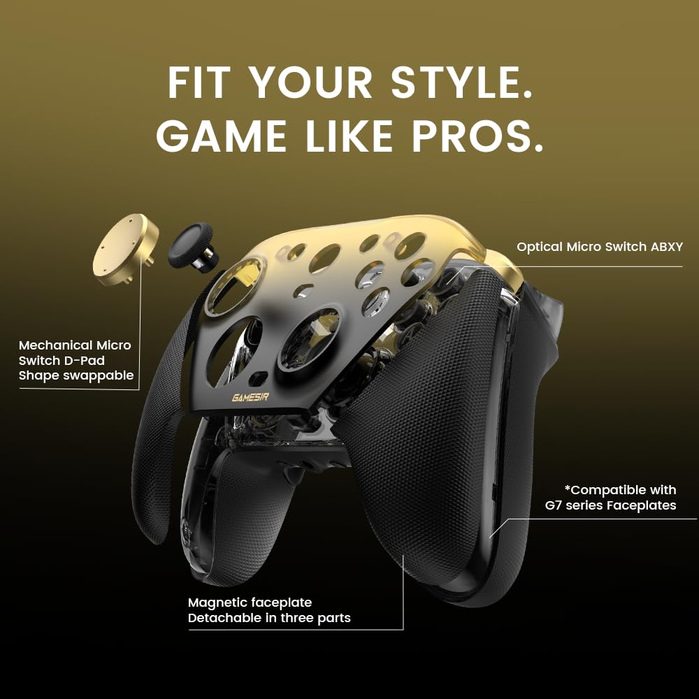 GameSir G7 Pro Wired Controller for Xbox Series X|S/Xbox One, PC/Android Wireless Compatible, TMR Sticks, Hall Effect Analog Triggers, 1000Hz Polling
