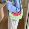 Cute Creative Watermelon Fruit Backpack Versatile College Style Girl Personality Simple Large Capacity Student Shoulder Bag