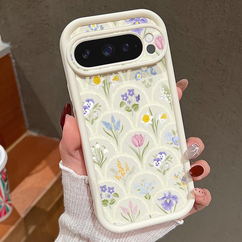 

Мультяшный Цветок Конфетный Цвет TPU Чехол Для Google Pixel 10 7 8 Pro 9A 8A 7A Pixel 10 9 Pro XL Мягкий Силиконовый Чехол Защитные Чехлы Google Pixel 9
