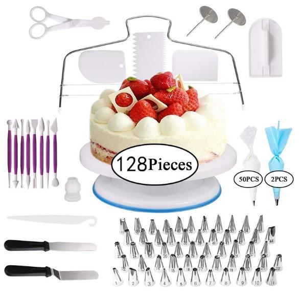 

Wholesale Different Type Turntable Tools Set Rotating Decorating Tips Set / Cake Stand / Decorating Kit t