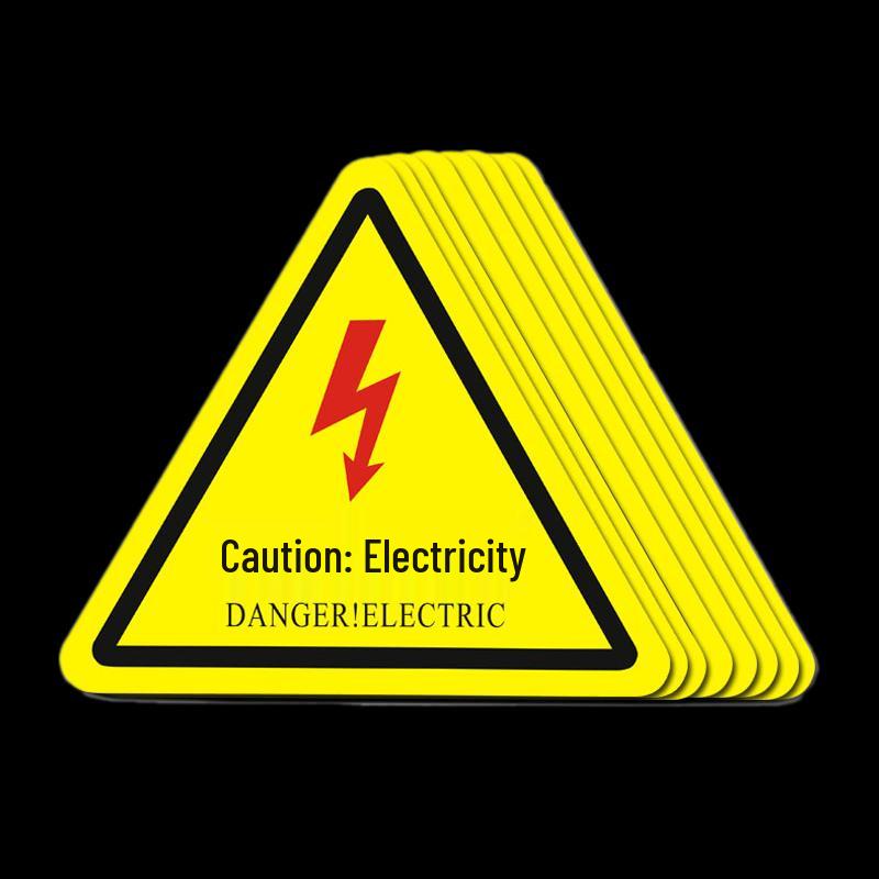 Electric Hazard & Machine Safety Warning Sticker