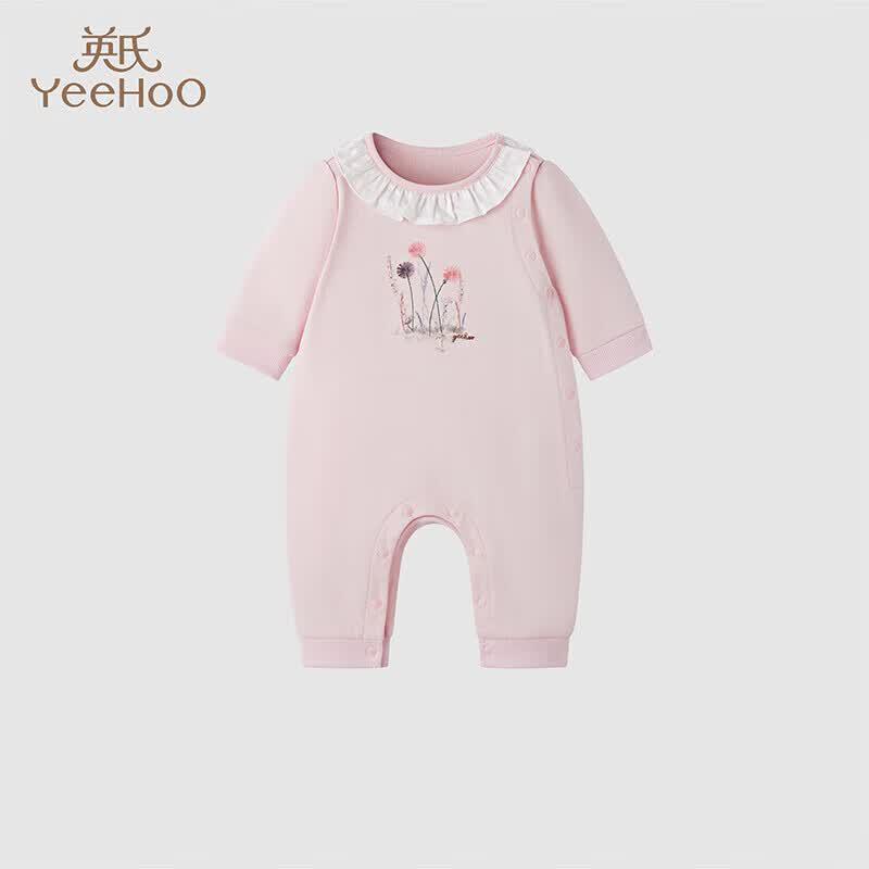 

YEEHOO Girls Cotton Blend Long Sleeve Romper 66cm