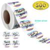 100-500pcs Thank You for supporting my small business Sticker Holographic Laser Stationery Seal Labels Sticker Wrapping Supplies