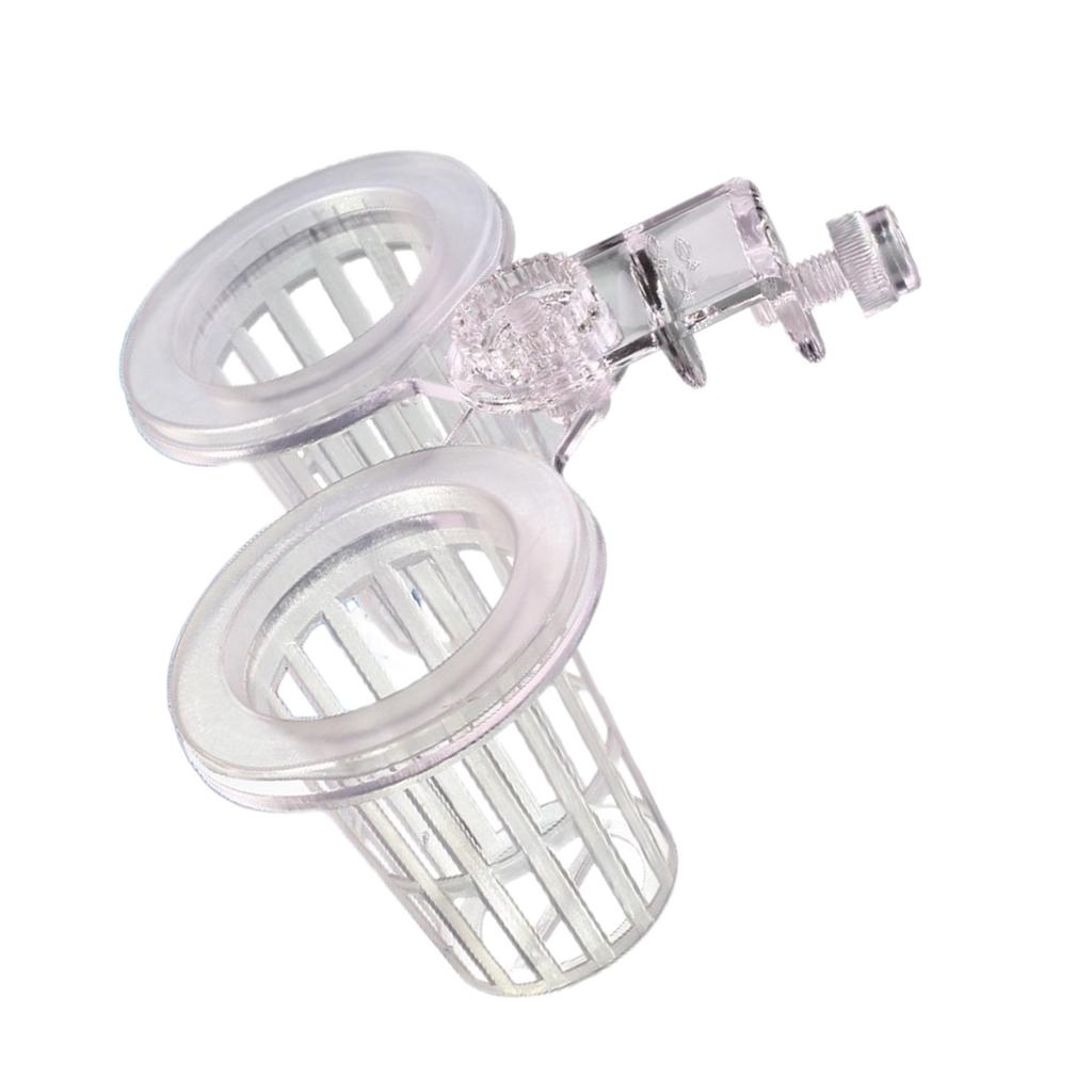 Support de plantes d'aquarium à suspendre pour culture de plantes aquaponiques avec fentes et trous pour aquariums