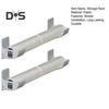 1 Pair Kitchen Storage Rack Organizer Drill-Free Installation Wall-Mounted Multi-Purpose Shelf Plastic Wrap Trash Bags Organizer