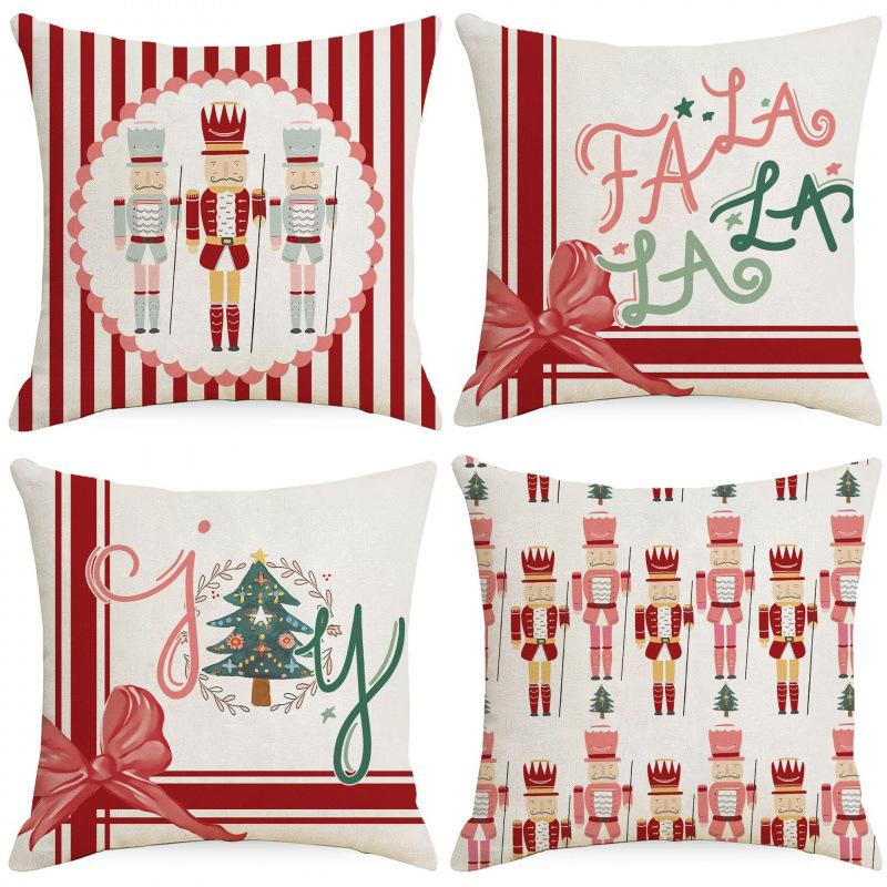 

Christmas Pillowcases Various Festive Decorations Home Sofa Cushion Pillowcases 45 * 45cm (one)