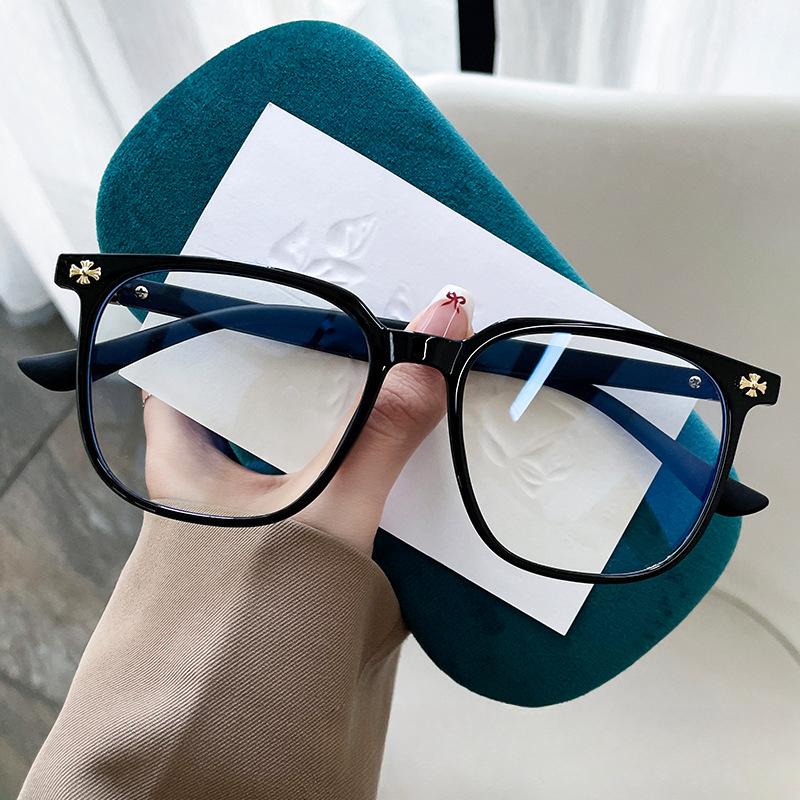 TR90 Square Large Frame High-end Small Fragrance Can Be Matched with Myopia Glasses Frame Xiaohongshu Flat Glasses