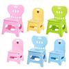Children Plastic Folding Step Stool With Backrest