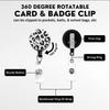 Retractable Lanyard Badge Holder Card Holder with Lanyards Retractable Keychain Badge Holder for Office School Hospital