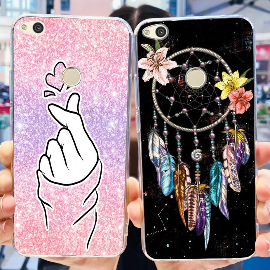 For Huawei P8 Lite 2017 Case Honor 8 Lite Popular Flowers Cartoon Cover Soft Silicone Phone Cases For Huawei P9 Lite 2017 Bumper