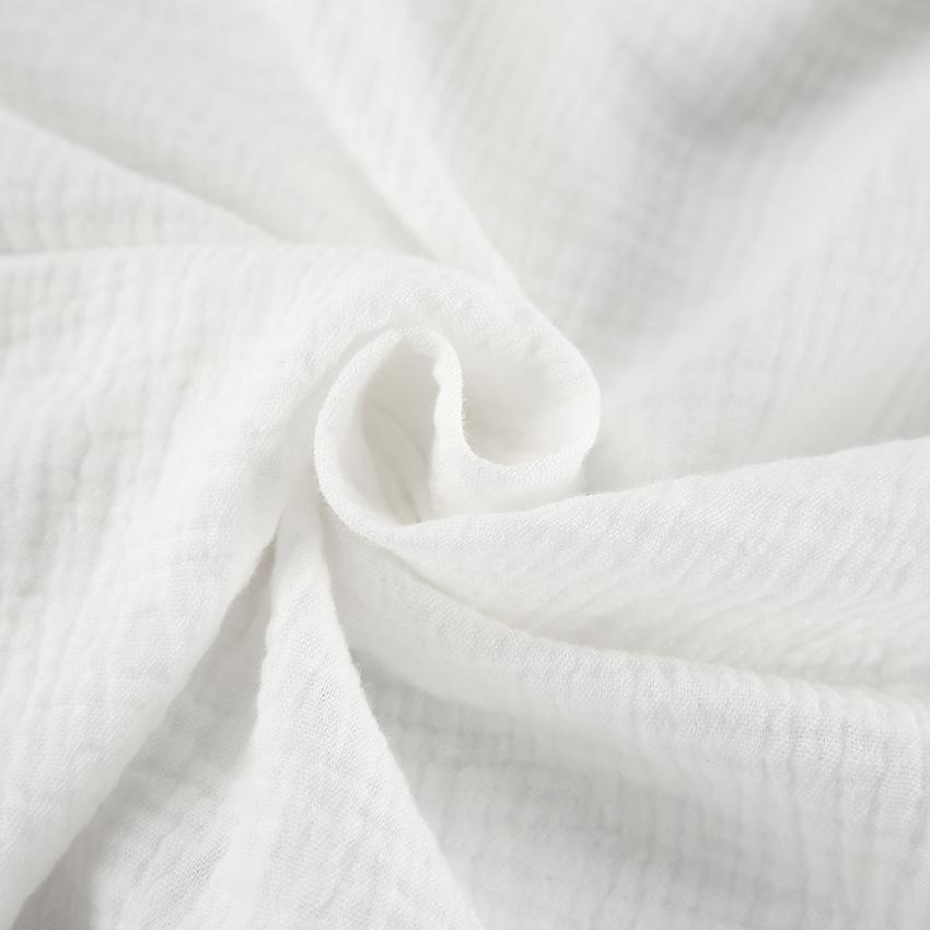 French lantern sleeves loose casual pure cotton crepe shirt 1116 European and American autumn fashion new top women