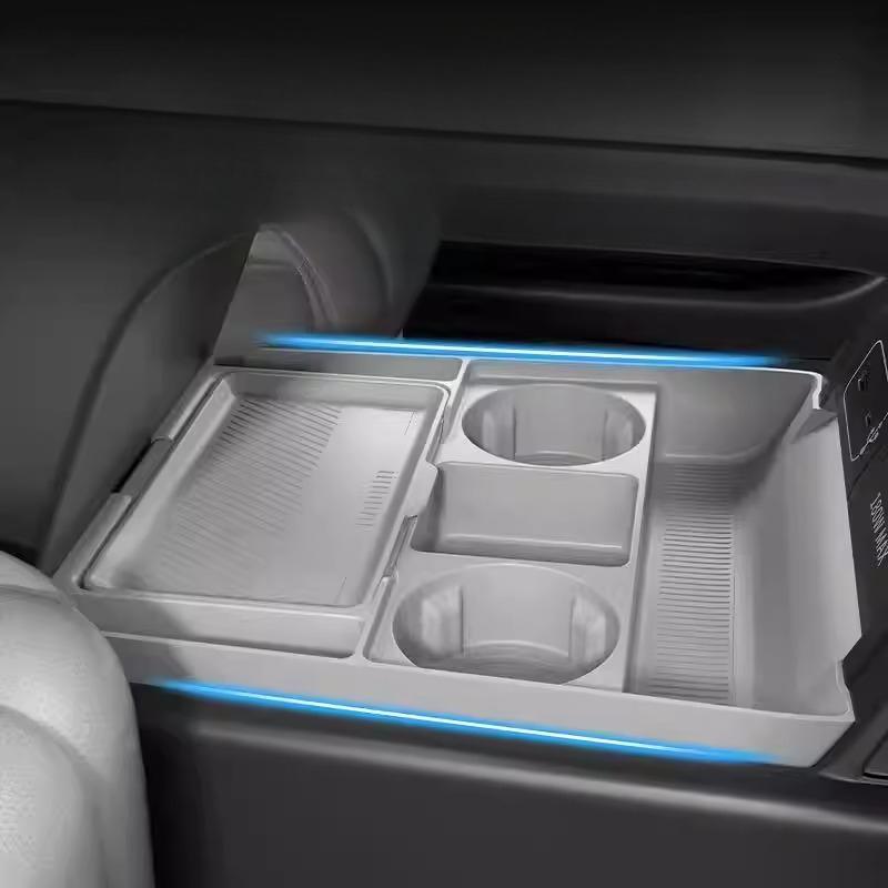 For Xpeng G6 2026 Edition Center Console silicone Storage Box Car Central Lower Layer Tray Divider Organizer