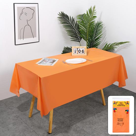 Disposable Tablecloth PE Material Thick Rectangular Table Cloth Easy To Use Solid
