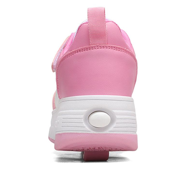 28-40 Children's Sneakers Running Shoes Two-wheeled Disassembly Student Skate Shoes Sneakers