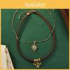 Style Eyecatching Vintage Floral And Star Choker Necklace For Women In Layers Two