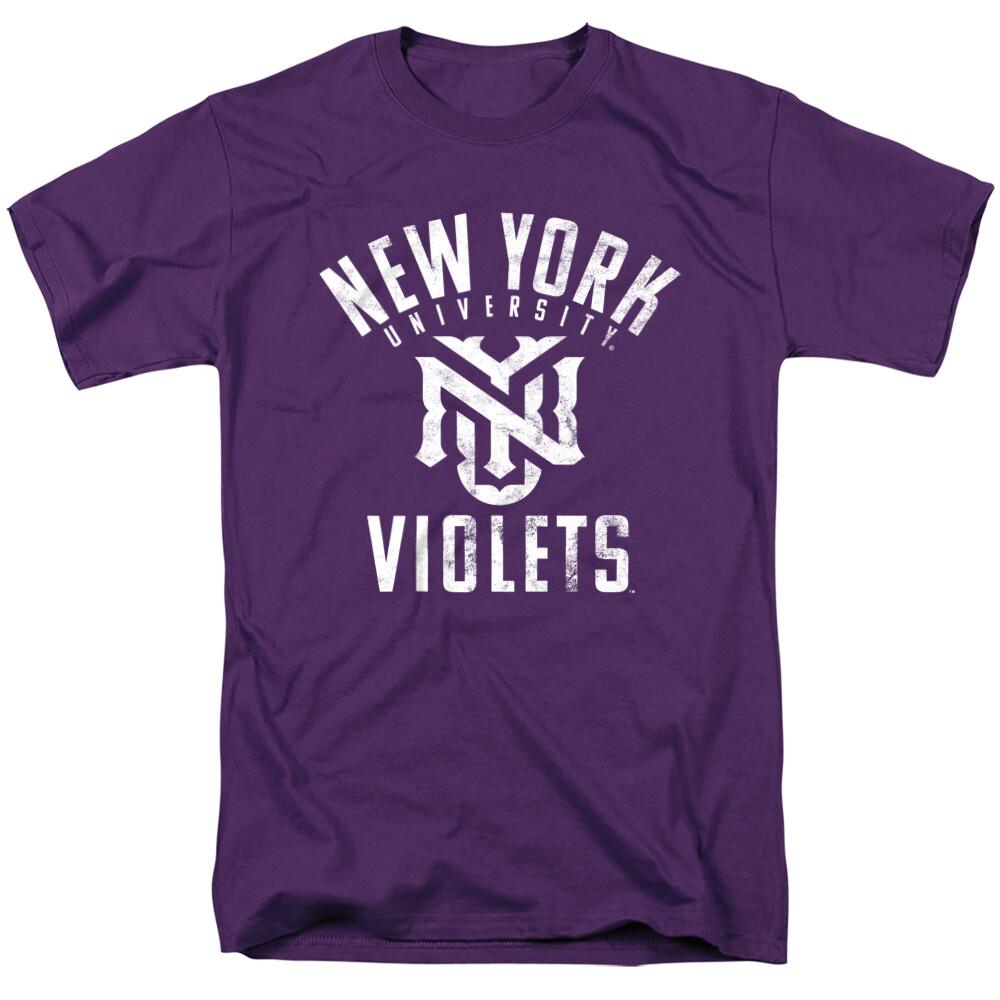 New York University Adult T-Shirt Violets Logo, Purple, S-4XL S разноцветный