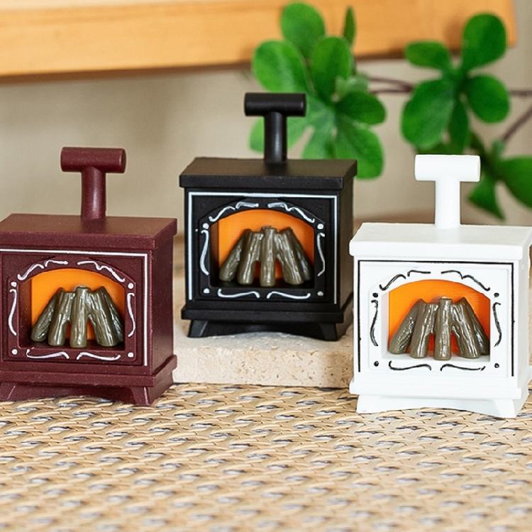 Interactive Miniature Fireplaces LED Light with Realistic Flame Safe for Children Pretend Play Doll House Scene Decoration