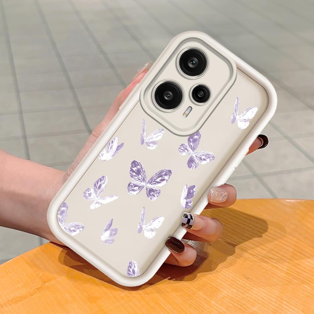 Soft Silicone Square Ladder Printing Pattern Phone Casing Full Cover Camera Shockproof Protection Rubber Case for Xiaomi Redmi