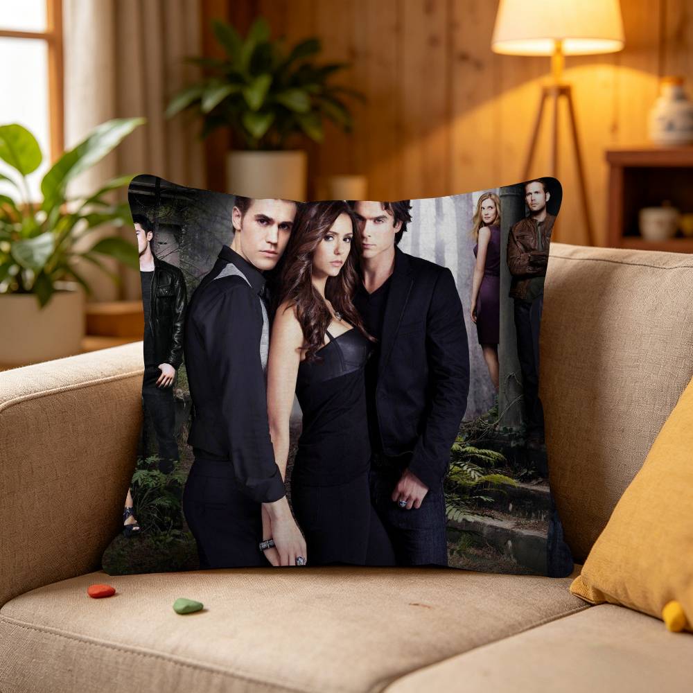 The Vampireing Diaries Theme Birthday Maple Design Cushion Cover Harvest decor Holiday Decorati Pillow Cover