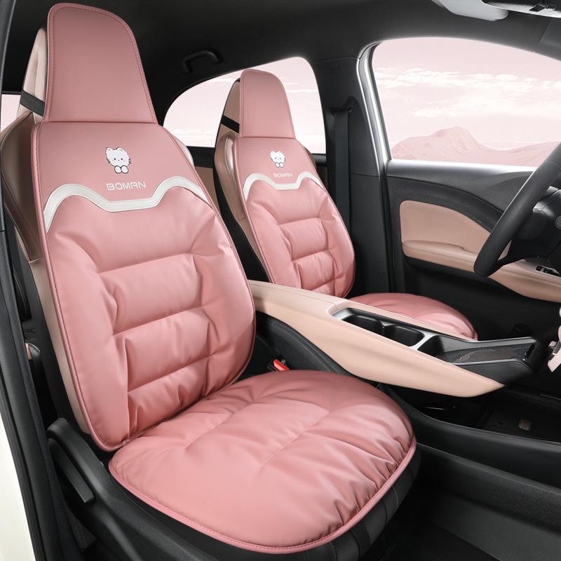 Napa Leather Car Seat Cushion - All-Season Cover for Mercedes-Benz, BMW, Tesla, Volkswagen