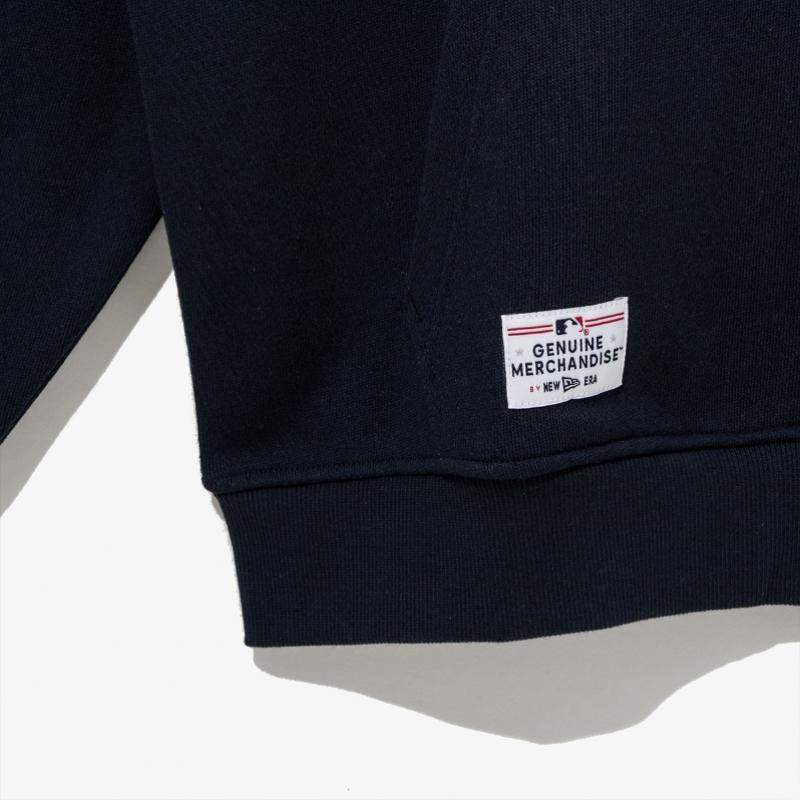 New Era Mlb New York Yankees Patched Hoodie Dark Navy 14742030