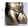 Men's Sporty Tight Thong with Sponge Crotch Protector and T-back Design