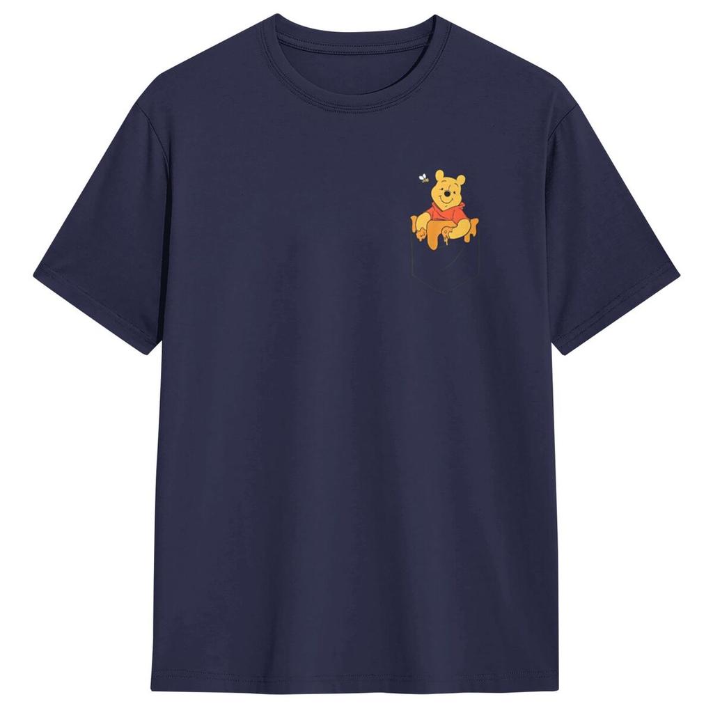 Winnie The Pooh Hunny In My Pocket T-Shirt Summer T Shirts 100 Cotton Harajuku Tee Shirt For Men's Short Sleeve Casual Clothing