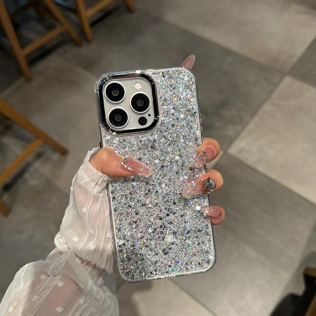 Hot Sale Korean Light Luxury Applicable OPPO Reno16F New Mobile Phone Case A6X Advanced Inductor Electroplating Glitter Sequins