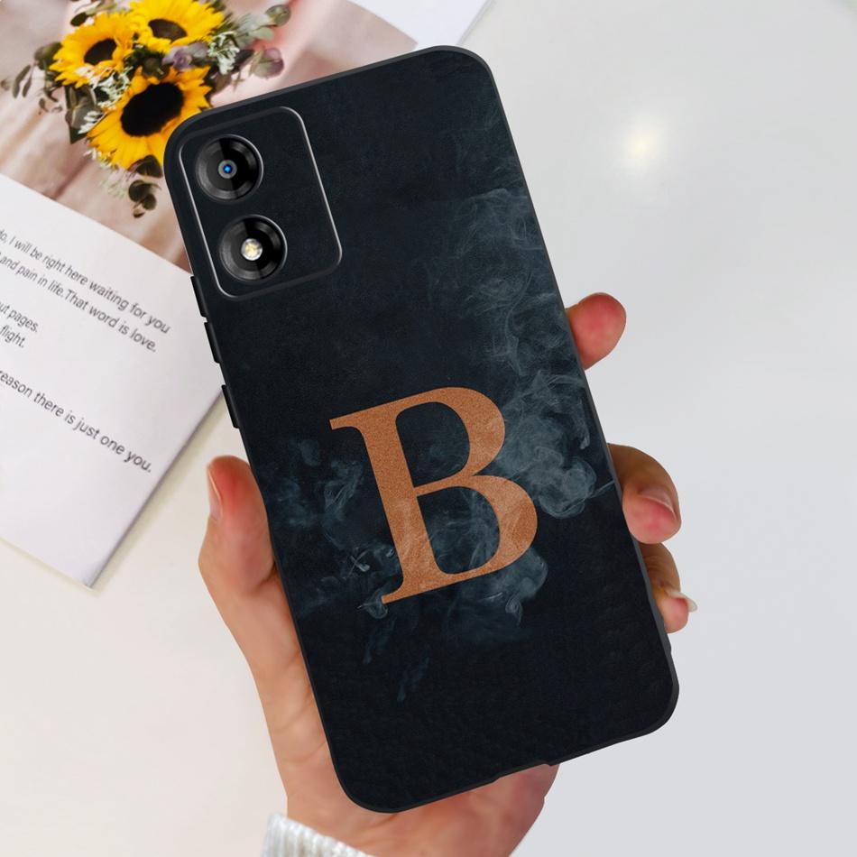 For Motorola Moto E13 Case MOTO E13 E 13 4G Cute Letter Soft Silicon TPU Slim Phone Back Cover
