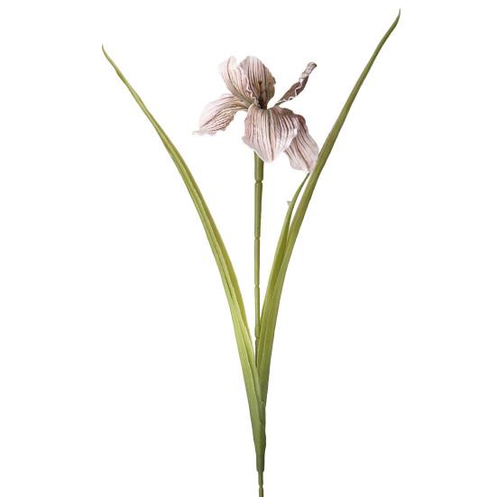 26" Artificial Iris Flower Flower Bouquet with Real Touch Fake Long Stem