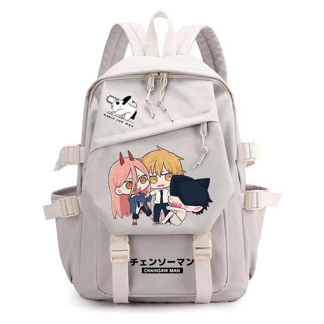 Chainsaw Man Anime Men'S And Women'S Backpack Cosplay Student School Bag Computer Travel Leisure