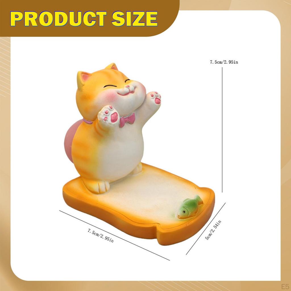 Funny Animal Phone Holder Cellphone Stand Display Gift Ornament Resin Smartphone Bracket Sensory Toy