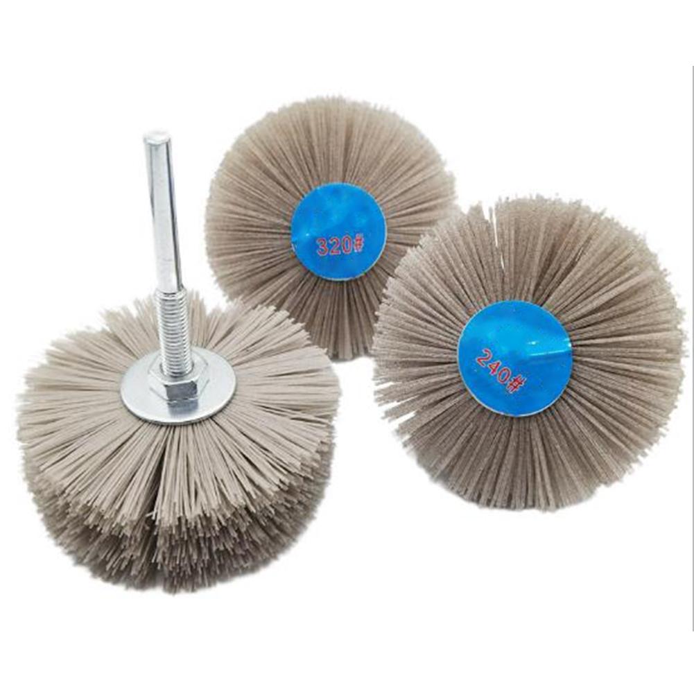 Nylon Wheel Brush for Woodcarving with 80mm Diameter for Precision Work