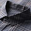 Hengyuanxiang Men's Business Casual Plaid Long-Sleeve Shirt