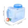 3L Portable Water Container with Spigot Water Storage Carrier Leakproof Water Storage Container for Hiking Self-Driving Tour