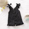 Kids Overalls Baby Girls Clothes Baby Rompers Kids Jumpsuit Summer Sleeveless Button 1-5Y Girls Outfits