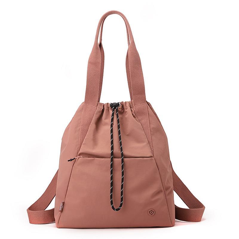 Junior High School Student Schoolbag Women's Fashion Drawstring Bundle Backpack Lightweight Large Capacity Backpack Casual Women's Shoulder Bag