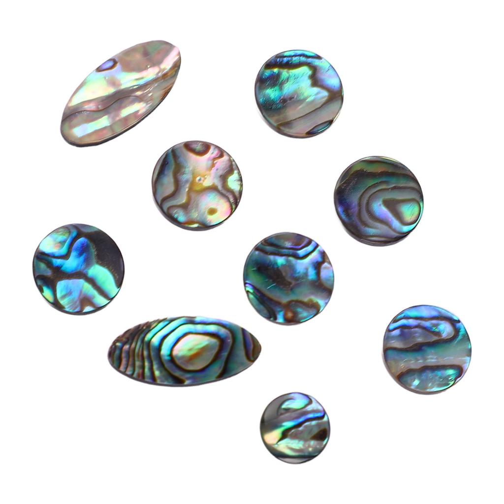 9PCS Saxophone Finger Pads Saxophone Key Buttons Musical Instrument Accessories Multiple Sizes C351 Color Scallop