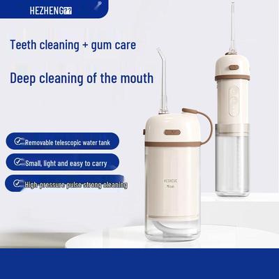 HEZHENG Ret retrátil Portátil Irrigador Oral com bico CN (adaptador incluso)