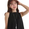 Crystal Sweater Chain Autumn And Winter Versatile Long Big Water Drop Necklace Women'S Clothes Accessories