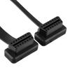 16 Pin Male To Dual Female OBD2 Splitter Flat Extension Cable Adapter with Switch