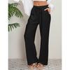 Women's Loose And Comfortable Casual Fashion Color Pocketed Pants