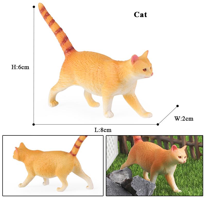 Oenux Siam Devon Rex Sphynx Perserkatze Kätzchen Modell Actionfigur Figur Niedliche Heimdekoration Sammlung Kinderspielzeug Geschenk