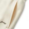 Li Ning Fitness Series Casual Warm Fleece Knitted Sports Pants Women Bottoms Swan-White AKLUC66-4