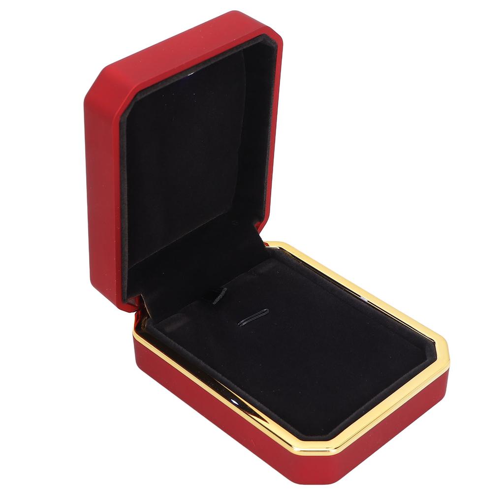 Jewelry Display Box Light Flocking Inside Rings Pendant Storage Gift Box for Engagement Wedding