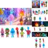 Crazy Element City Sammelfiguren-Set mit 6 PVC-Anime-Modellen