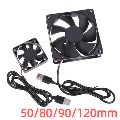 5V Brushless Cooling Fan USB Router Fan Computer Case TV Box Cooling Case 50mm 80mm 90mm 120mm PC DIY Cooler Desktop Fan
