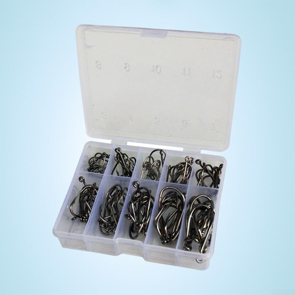 Ostrý rybářský háček Silný 10 různých velikostí 100 ks