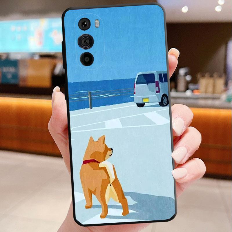 Phone Case For Motorola Edge 50 40 Pro 60 50 40 30 Ultra Neo Fusion Moto G85 G72 G53 G54 G84 G13 G32 Shiba Inu